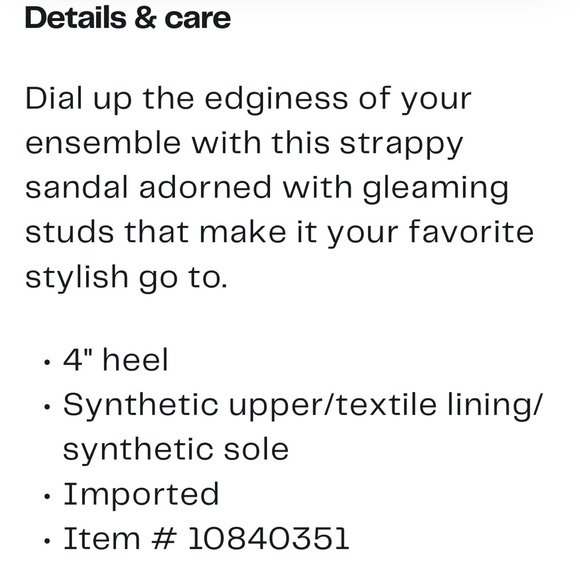 New! Steve Madden Black Heels with Silver Accent Studs Sandals Various Sizes - Picture 2 of 16